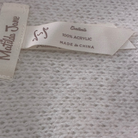 Matilda Jane Women's Gingersnap Open Cream Cardigan, Size S - Picture 7 of 9